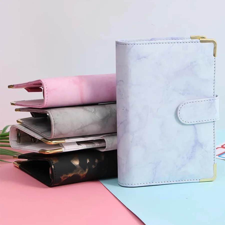 A6 Multi colored Loose leaf Notebook, Detachable Savings Book, Popular for School Students' Learning and Education