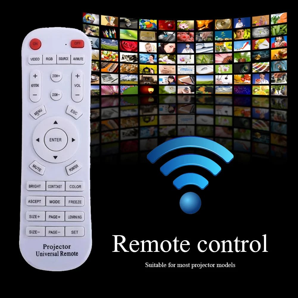Universal Projector Remote Home Theater Accessories Replacement for Projectors