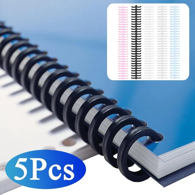 Plastic Binding Combs Detachable Binder Rings for Document Notebook File Calendar Picture Album Making Office School Supplies
