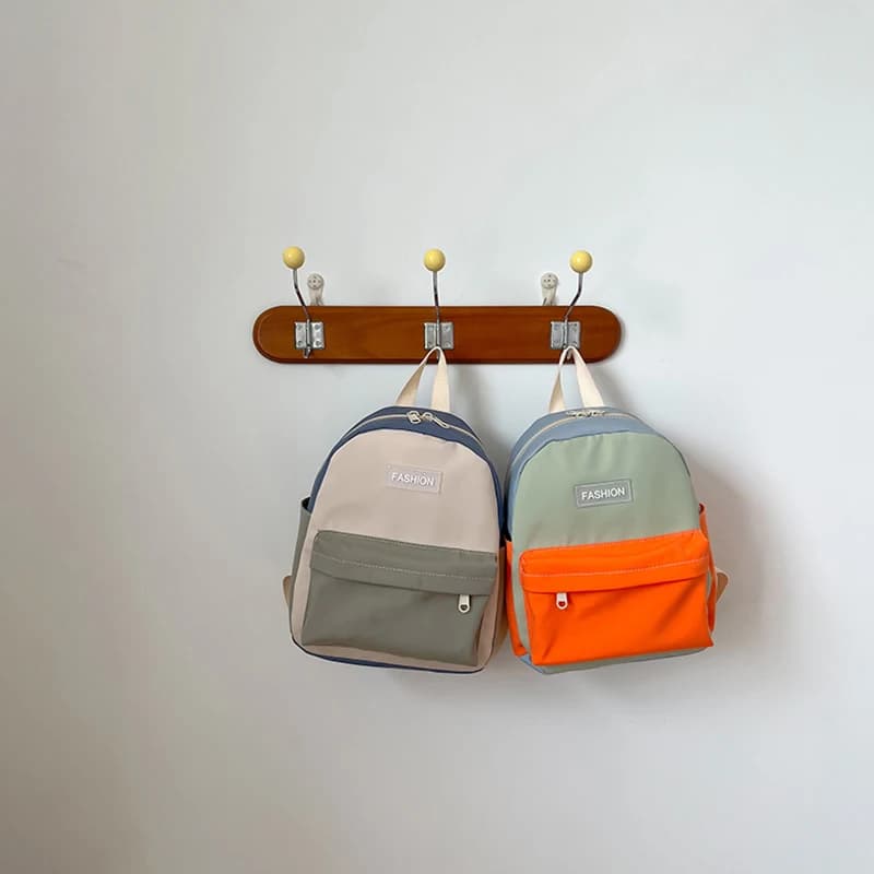 Casual Children's Backpack New Korean Style Trendy Little Boy Kindergarten Bag Small And Medium Class Baby Double Should...