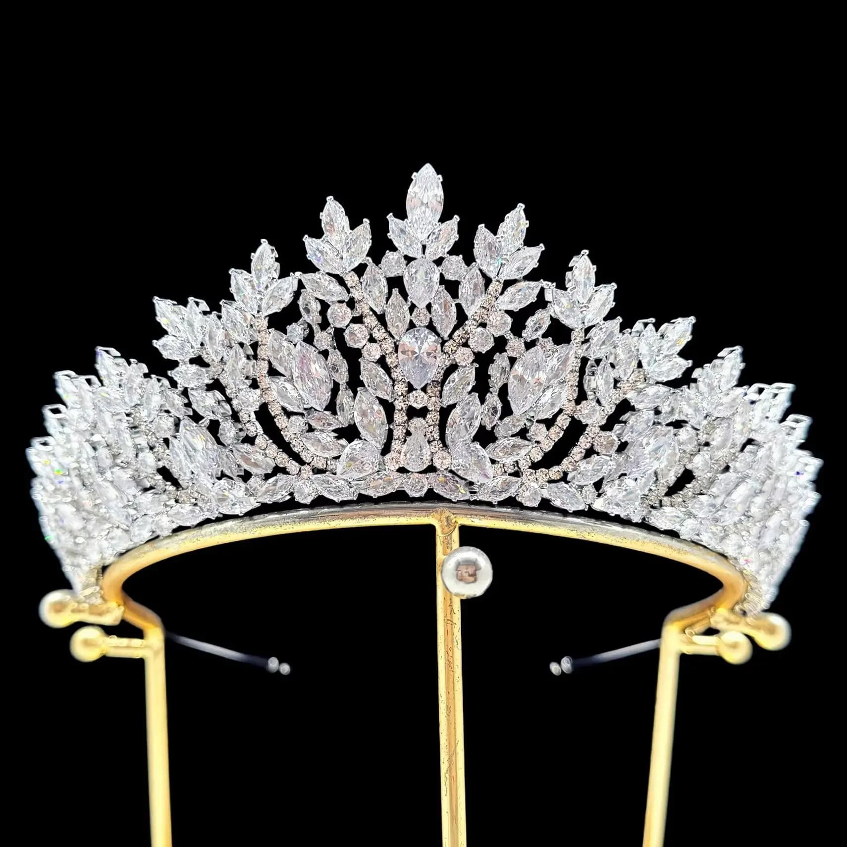 Wedding Hair Accessories Tiaras Crowns Crystal Zircon Headbands For Brides Women Party Prom Pageant Headpieces Bridal Jewelry