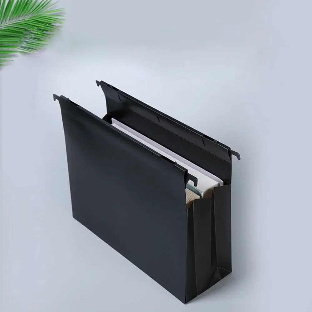 Document PP Hanging Folder A4 Bilateral Hook File Folder Waterproof Side Expandable Design Data File Bag