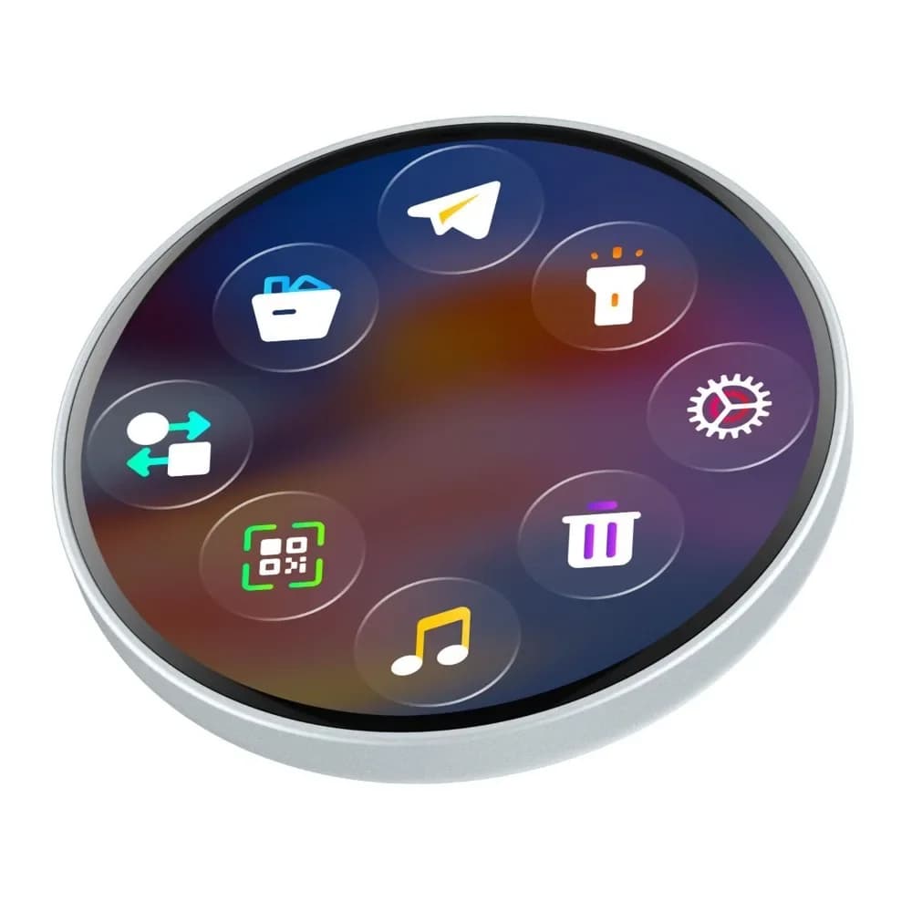 Smart Digital Badge with Dynamic Electronic Display, Fashionable Wearable Tech Pendant for Events & Home Decor