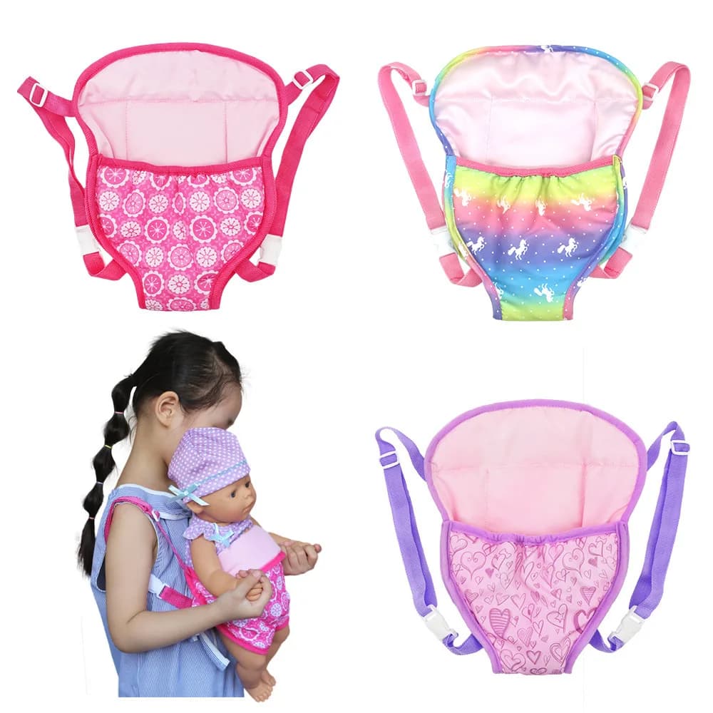 Doll Accessories Baby Doll Carrier Toys Baby Dolls Backpack for 12-18 Inch Doll Carrier Bag Pretend Play Gift for Girls