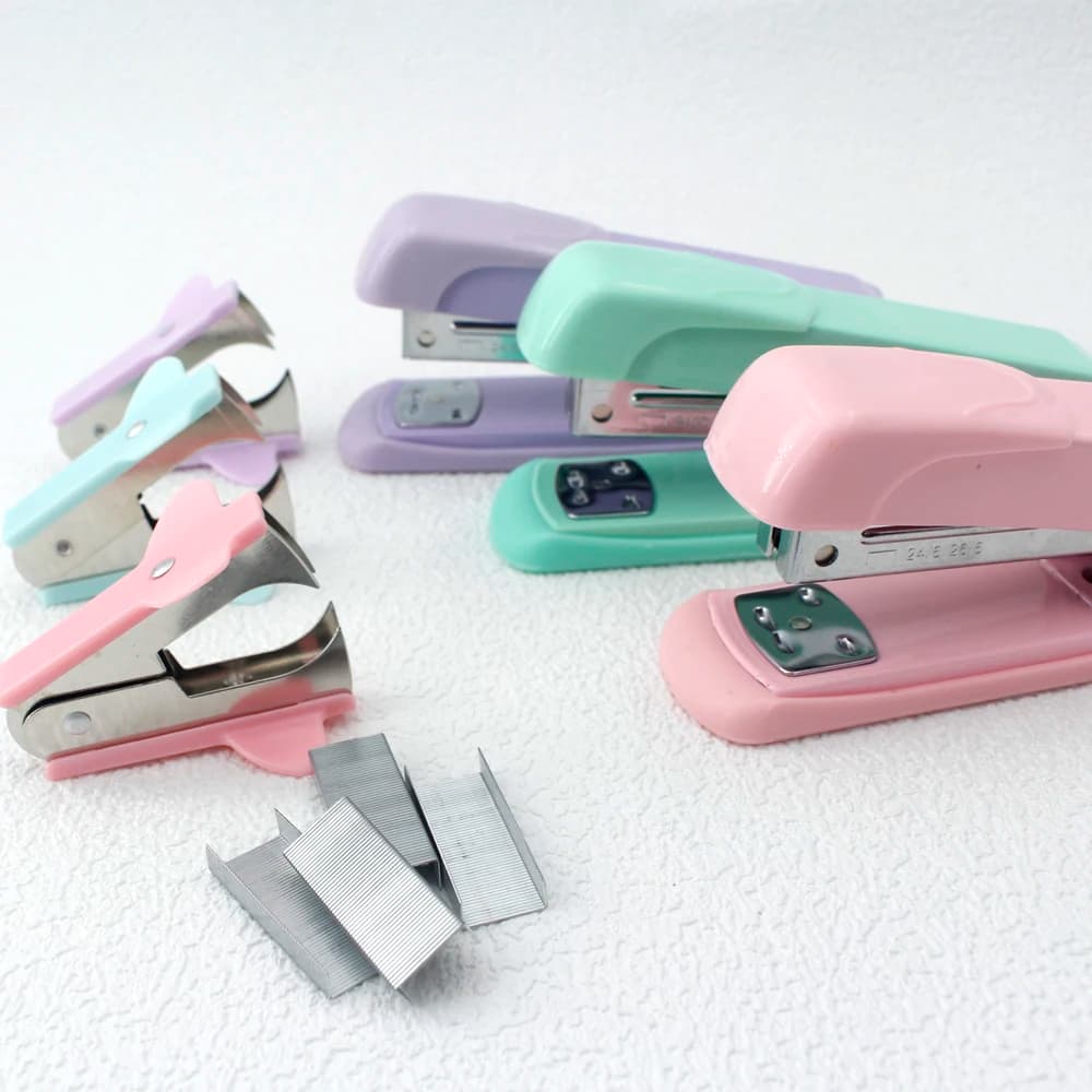 Stapler, Staple Remover, and Staple Set - A Handy and Stylish Desktop Stapler, Perfect for Home Office Use.