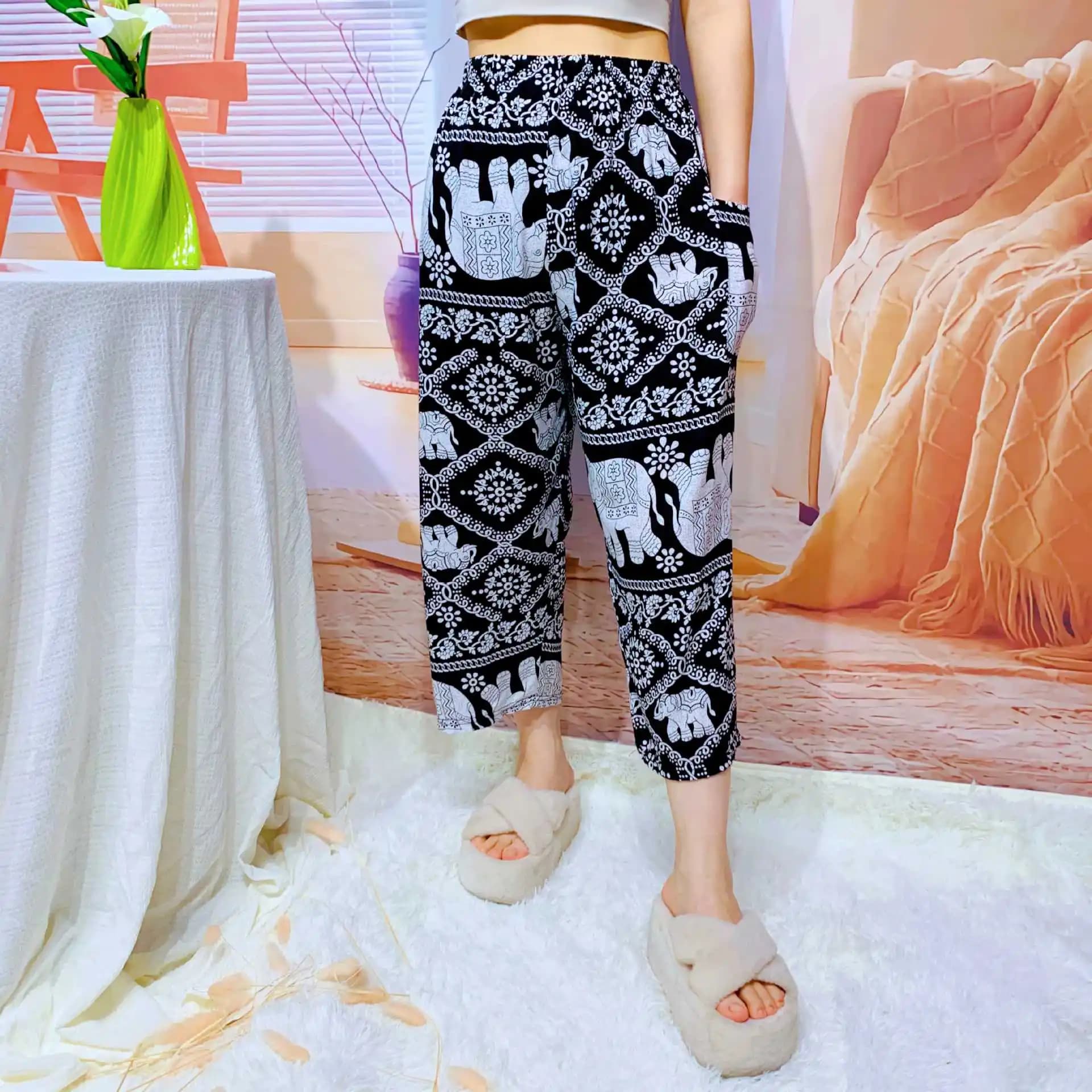 Capri Pants for Women High Waisted Wide Leg Cropped Casual Lounge Pant Summer Capris With Pockets