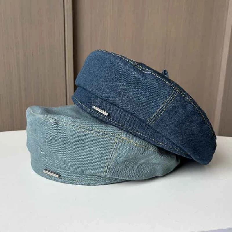Berets Women Cowboy Beret Hat Painter Hats Summer Beanie Hat Retro Octagonal Cap Female Ladies Outdoor Leisure Visor Caps