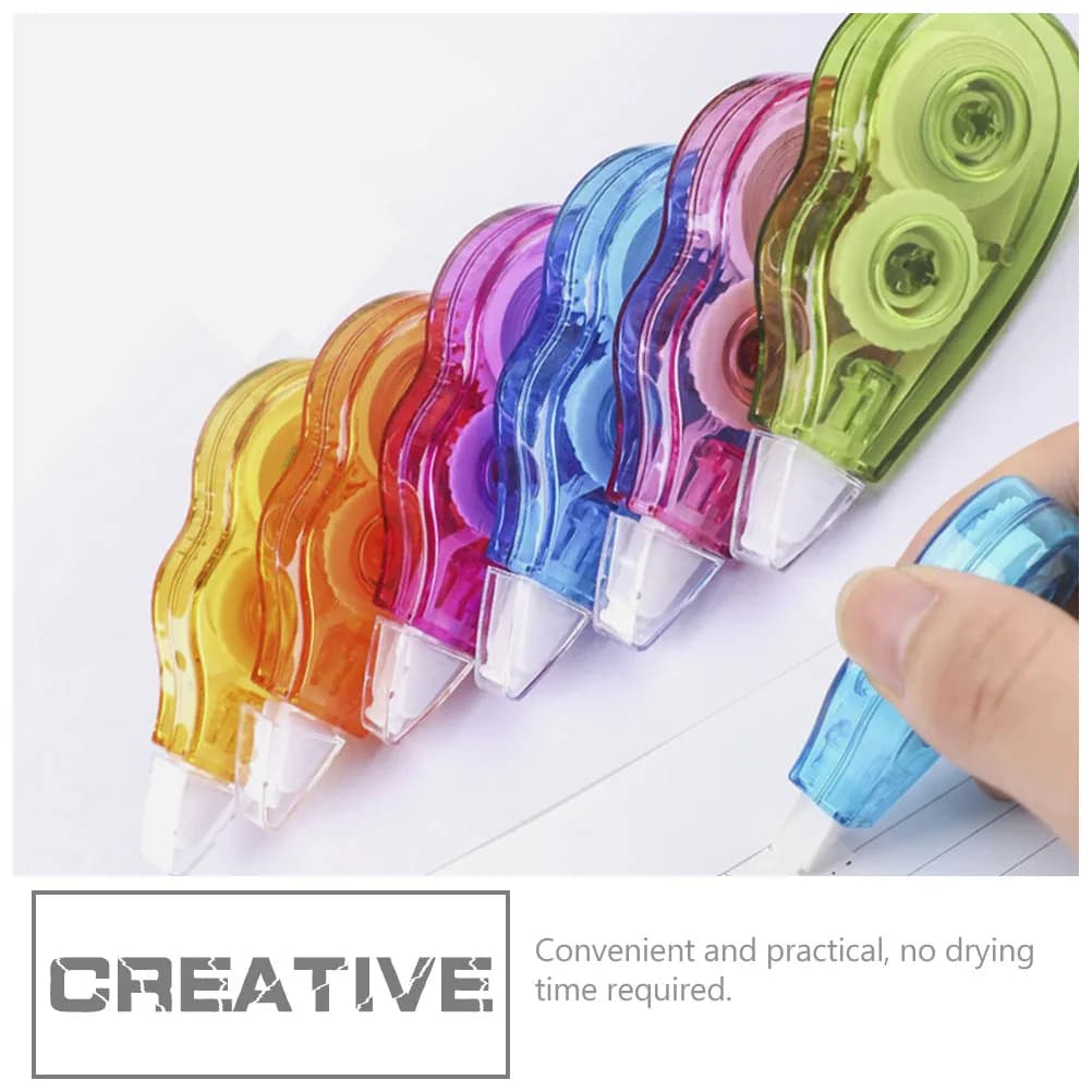 6 Pcs Correction Tape Student Use Tapes Corrector for Writing Kids Tapes student school office Stationery out correction tapes