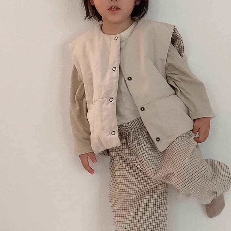 Girls Winter Clothes Boys Sleevless Jacket Toddler Baby Kids Single Breasted Vest Coat Children Outwear Waistcoats New Autumn