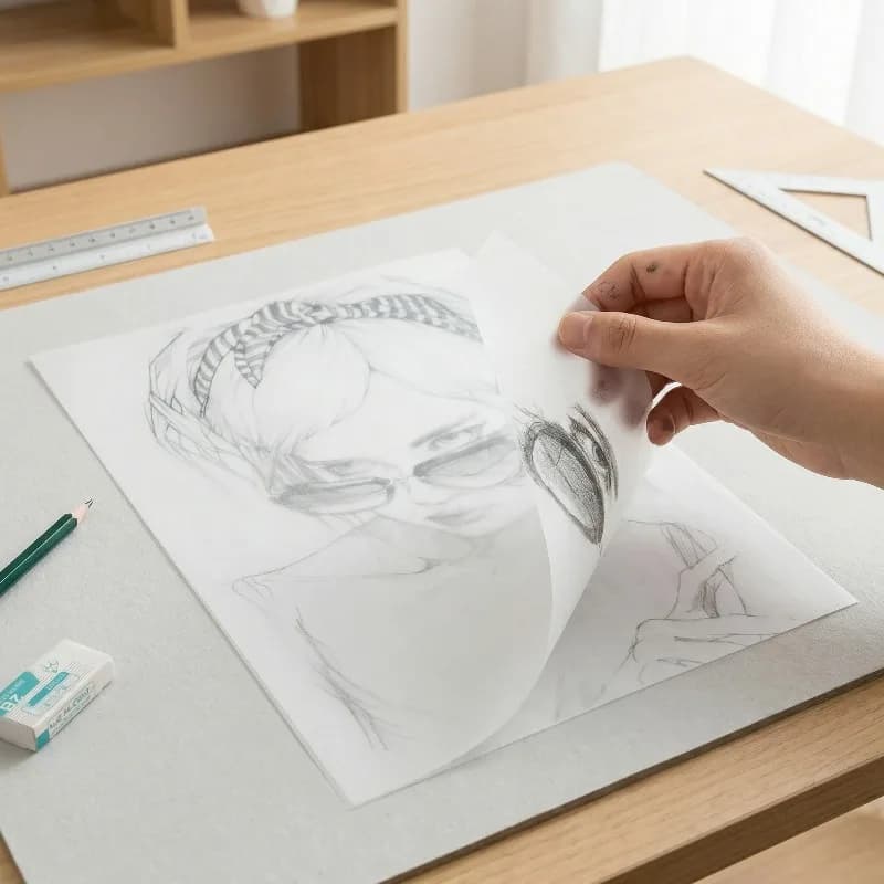A4 Tracing Paper 100 Sheets Transparent Copy Paper For Hard Pen Calligraphy Practice Handwriting Learning Art Sketch Stationery