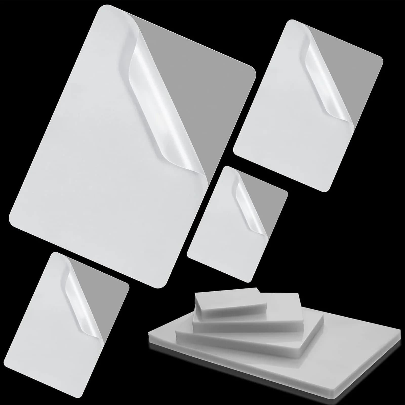 100 Pack Thermal Laminating Pouches 70Mic Clear Round Corner Lamination Sheets for Laminator Office and School Supplies
