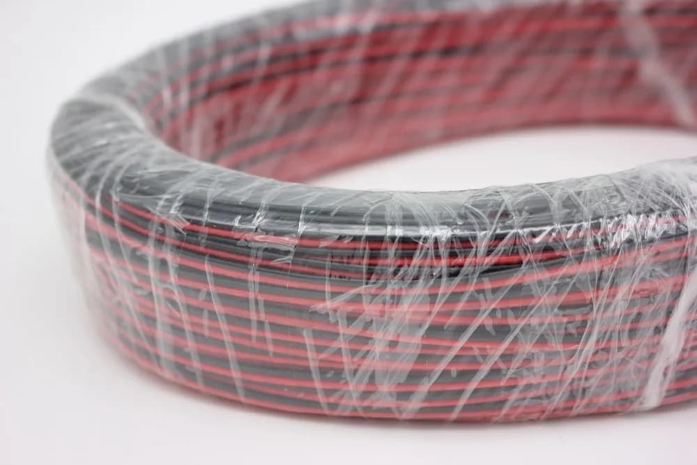 10/20/50/100m/lot, 2pin Red Black cable, Tinned copper 22AWG, PVC insulated wire, Electronic cable, LED cable