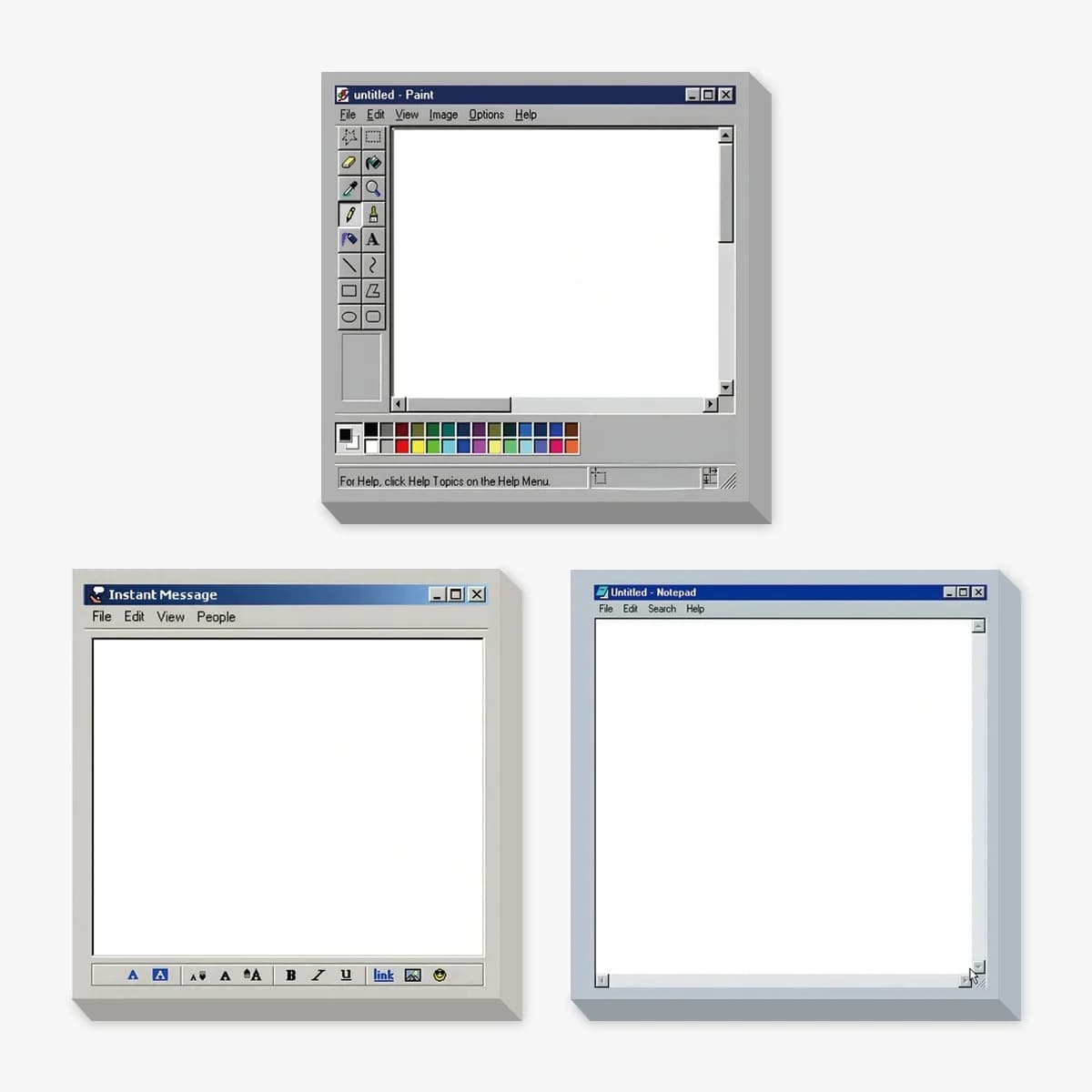 Sticky Notes3 Type 150Sheets Retro Computer Drawing Pad Square Design Perfect for Artists and Office Use Ideal for Creating