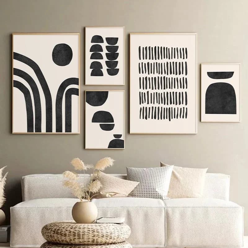 Pintura en lienzo e impresiones abstractas minimalistas de líneas corporales femeninas, carteles, arte de pared, imagen nórdi