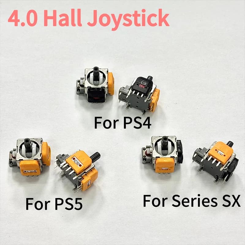 2pcs 4.0 Version Hall Effect Joystick for PS5 PS4 Controller for Xbox Series S X Thumb Stick 3D Analog Sensor Replacement