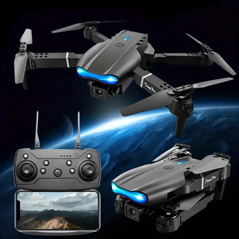 E99Pro HD Professional 4K Aerial Photography Drone Dual Camera WIFI FPV Quadcopter Obstacle Avoidance 40cm Blue Landing Pad Avai