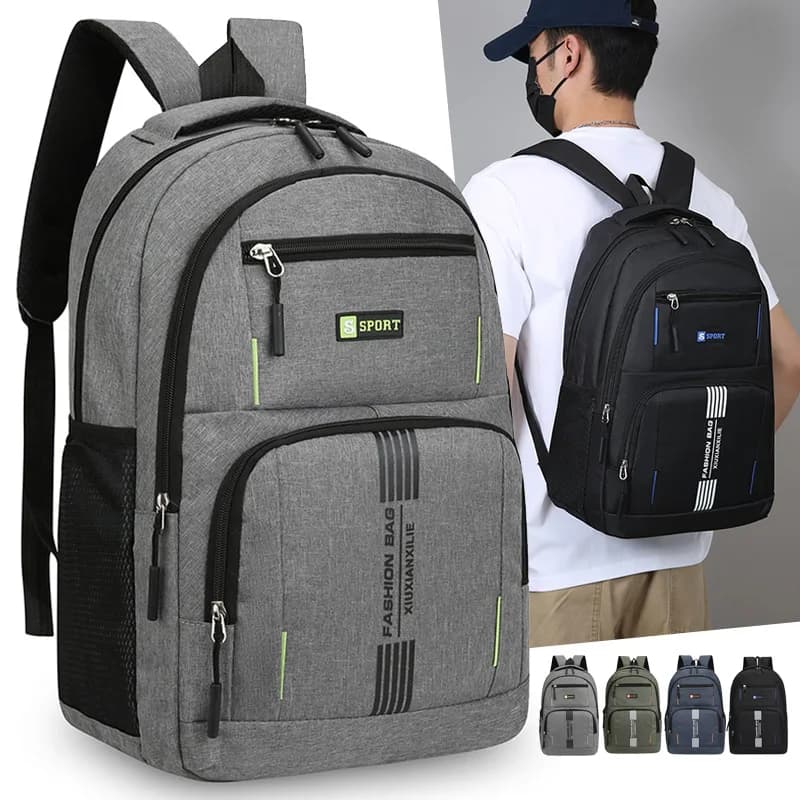 Men's Backpack New Business Commuter Backpack Lightweight Multi-Pocket Leisure Travel Backpack