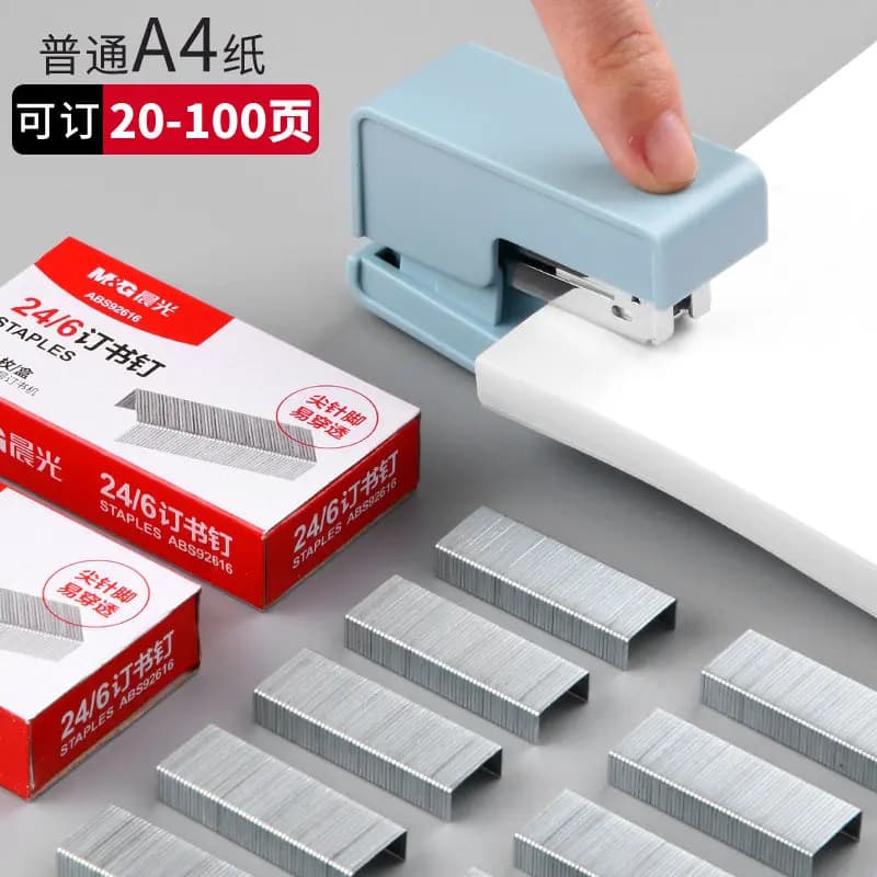 10000pcs 24/6 Standard Staples Silver Stainless Steel Staples for Office Stapler School Supplies Office Supplies and Stationery