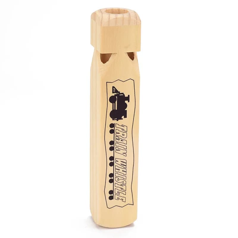 Wooden Children Train Whistle Whistle Parent-child Teaching Aids Cartoon Musical Instruments Whistle Kindergarten Educational