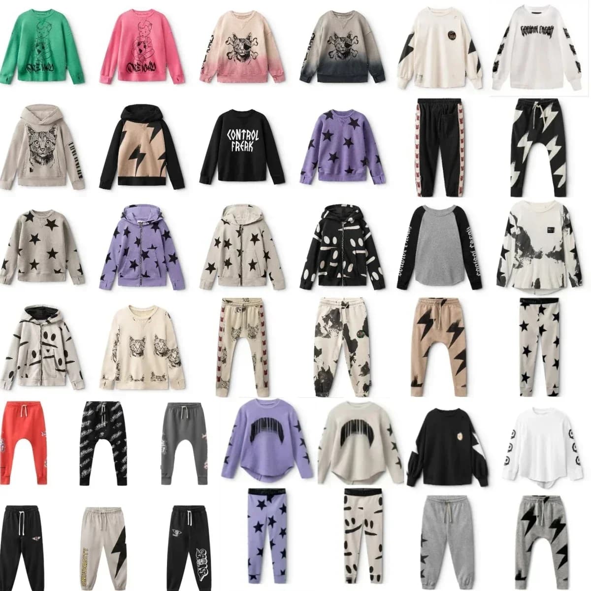 Boys Clothes Brand New Autumn Toddler Girl Sweater Tops + Pants Skull Print Hooded Sweatshirts Kids Outfit Set Cotton Outwear