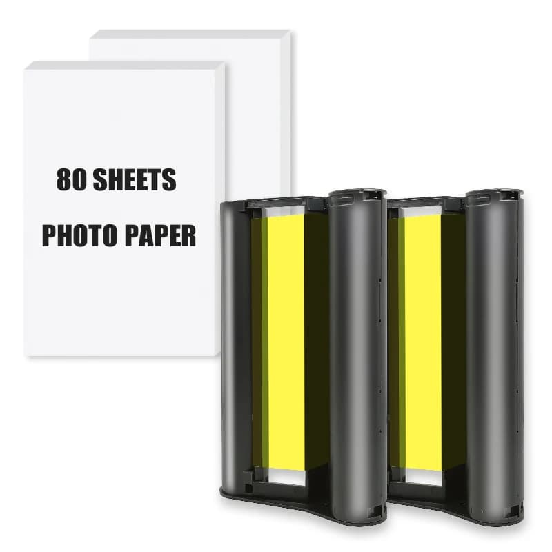 Compatible For Liene DHP512 DHP513 Amber 4x6'' Photo Paper M100 M200 Cartridge Refill CISS Printer Ribbon