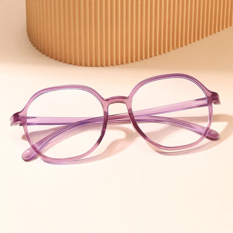 Fashion reading Glasses Women Large Frame Anti Blue Light Presbyopia Eyeglass Middle-Aged Elderly People Prescription Eyewear +1
