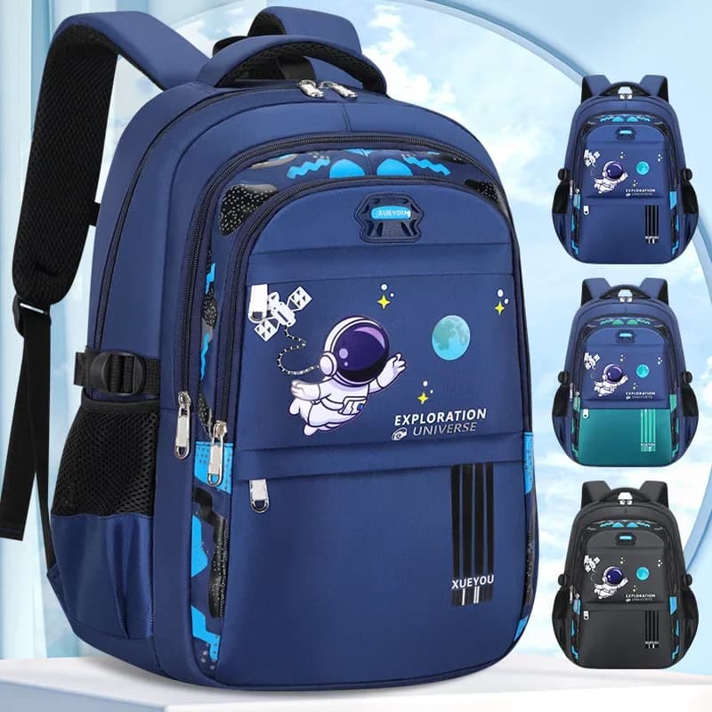 Kid Backpack 2-16Year Children School Bags for Boys Astronaut School Backpack Waterproof Primary Boy Book Bag Mochila Infantil