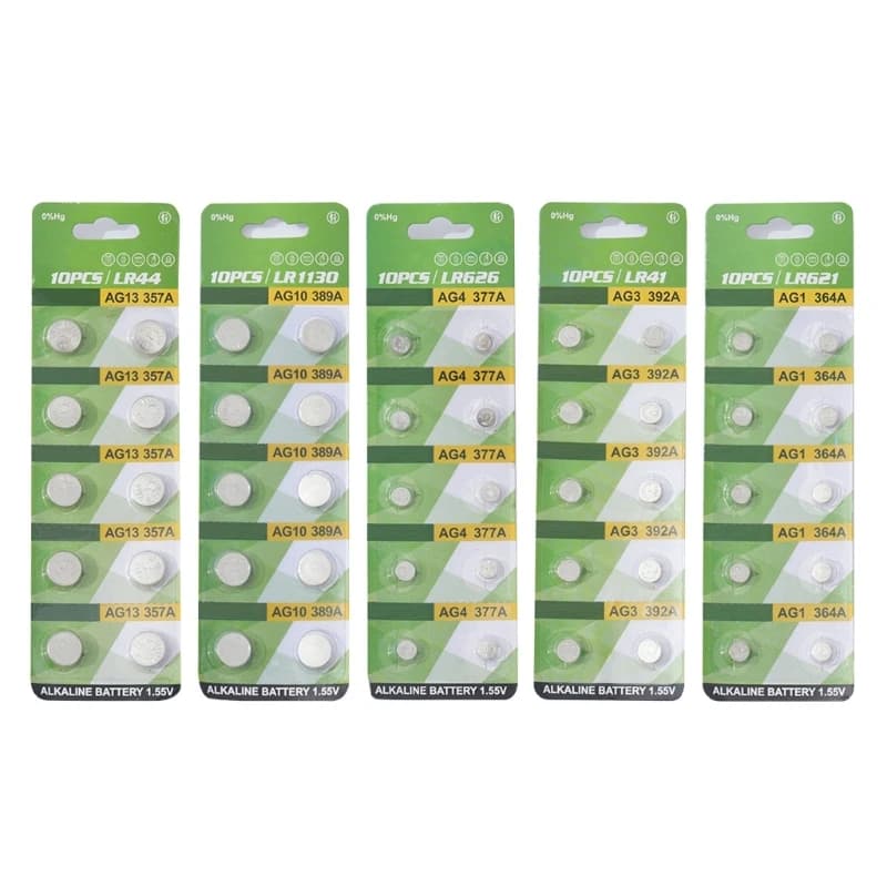20pcs/10pcs High Capacity LR1130 LR41 LR44 Button Cell Batteries for Last Electronic Device Use Power Supply Battery