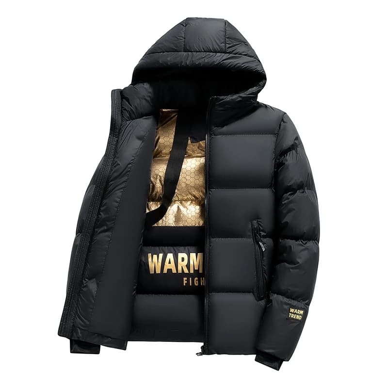 Mens Womens Winter Jacket Parkas Men Casual Loose Thicken Warm Mens Parkas Solid Stand Collar Winter Windproof Fashion WarmCoat