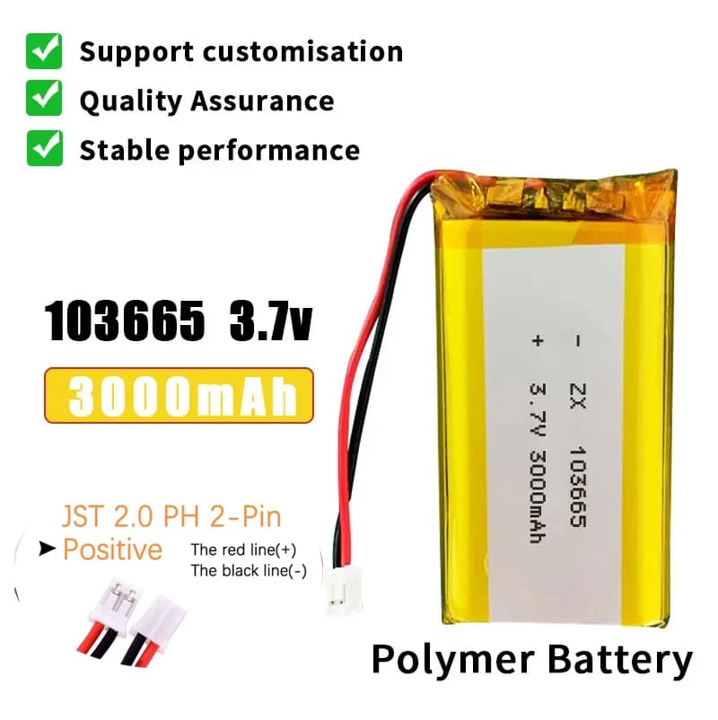 103665 Battery 3.7V 3000mAh Polymer Lithium Batteries for Bluetooth Keyboard Tablet PC Dvd Speaker Digital Camera