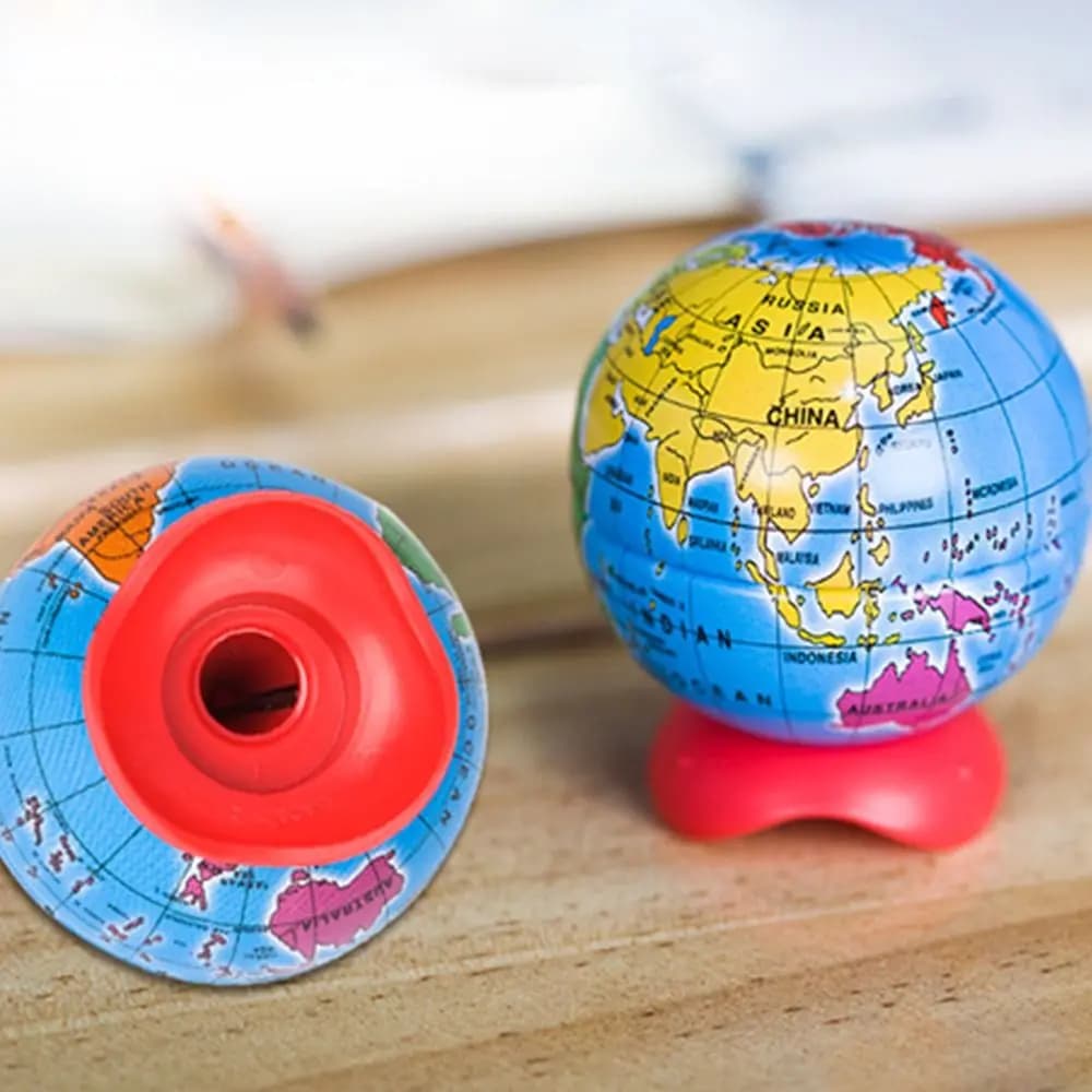 Student Creative Stationery Drawing Sketching Pencil Cutting Tools Globe Pencil Sharpener Art Supplies School Office Supplies