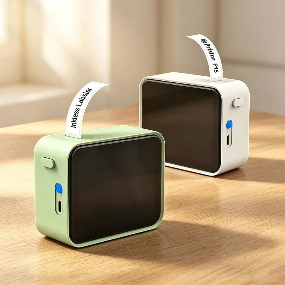 Marklife P15 Label Printer Similar as D11 D110 D101 Q30 Thermal Label Maker Portable Inkless Wireless Bluetooth Labeling Machine