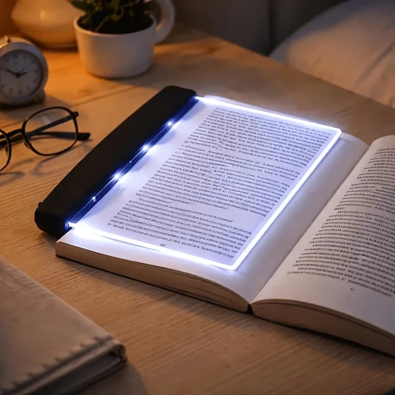 LED Reading Lamp,Battery Book Light for Students,Eye-Care Night Light,Portable Desk Lamp for Indoor Reading,Bedside Study Lamp