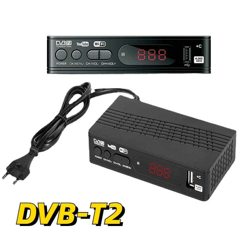 DVB T2 Digital Terrestrial Receiver TV BOX H.264 HD TV Tuner Receptor Support Youtube Europe Spain France EU US UK