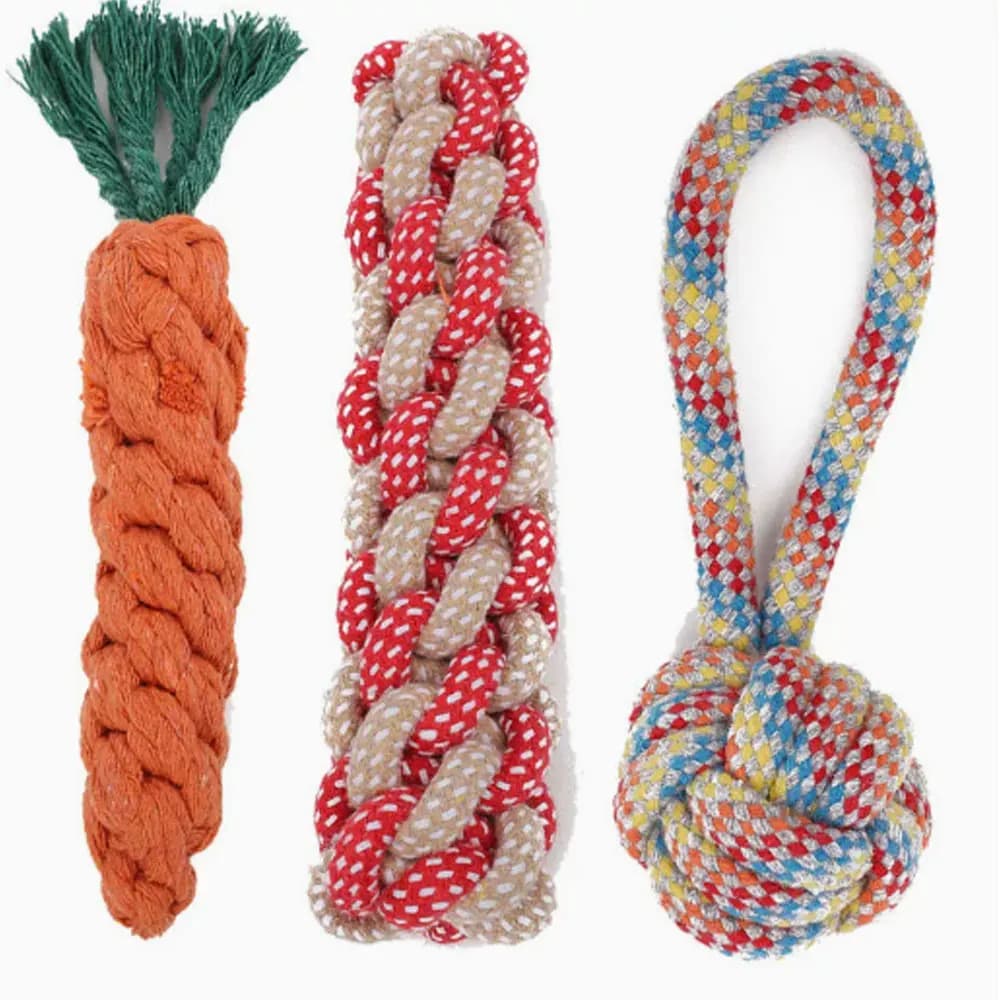 Pet Dog Toys and Supplies: Frisbee, Pet Ball, Puppy Toys, Bite-Resistant Rope Toys, Self-Entertaining Carrot Chew Toys