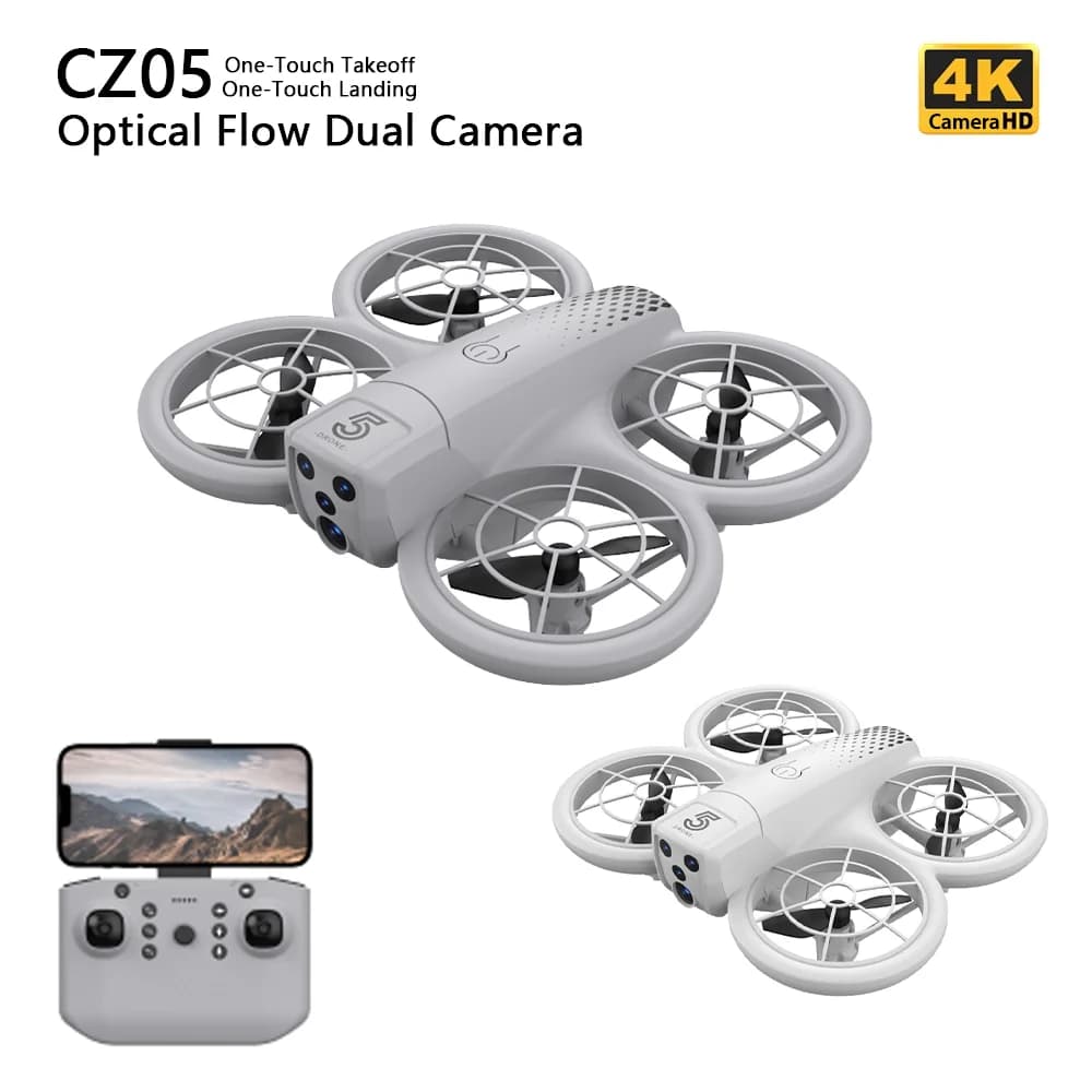 Mini RC Drone Professional 4K HD Camera Photography Intelligent UAV Optical Flow Localization Remote Control Dron Toys CZ05