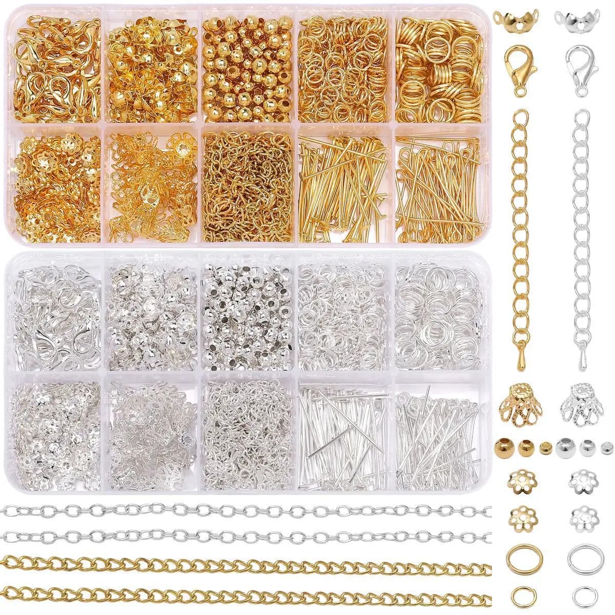 1Set/Bag Jewelry Making Starter Kit Earrings Necklace Findings DIY Beads Jewelry AccessoriesSuitable For Adults And Beginners