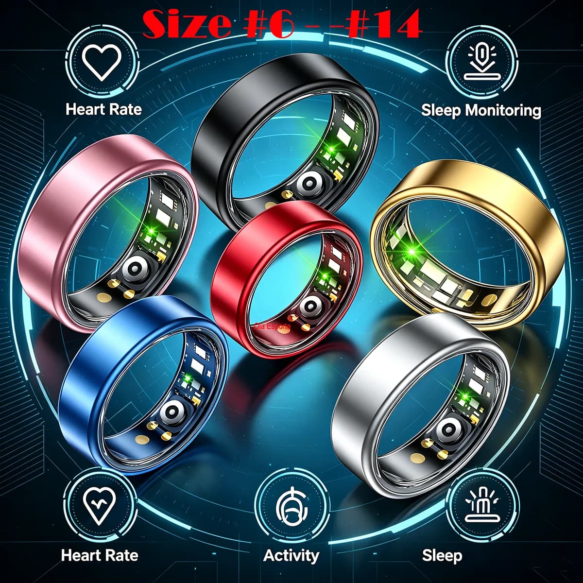 2026 Smart Ring New Technology free gifts Couple Ring for Women Men Waterproof Sport Rings Heart Rate Pressure Monitor All Size