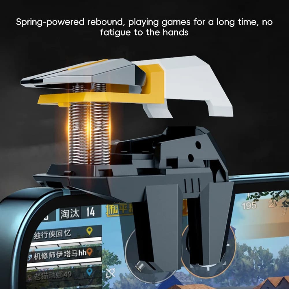 2Pcs PUBG Mobile Game Joysticks Controller 4/6-Finger Linked Shooting Game Mechanical Trigger Physical Auxiliary Gaming Gear