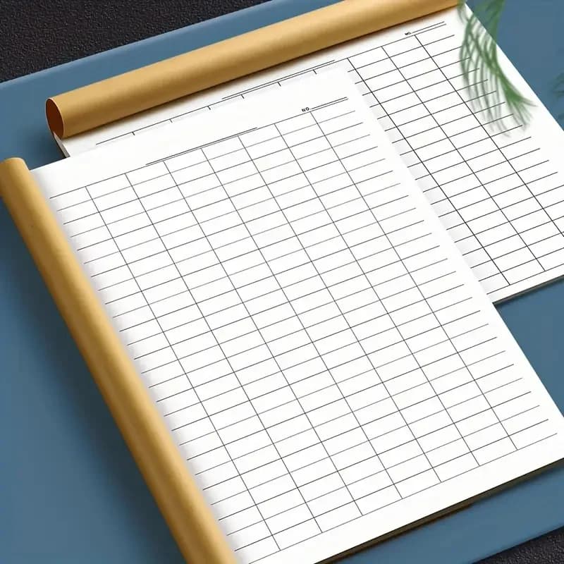 30-Sheet Multi-Purpose Notebook Attendance Book Notepad Horizontal & Vertical Layout Notebooks Writing Pads Office School