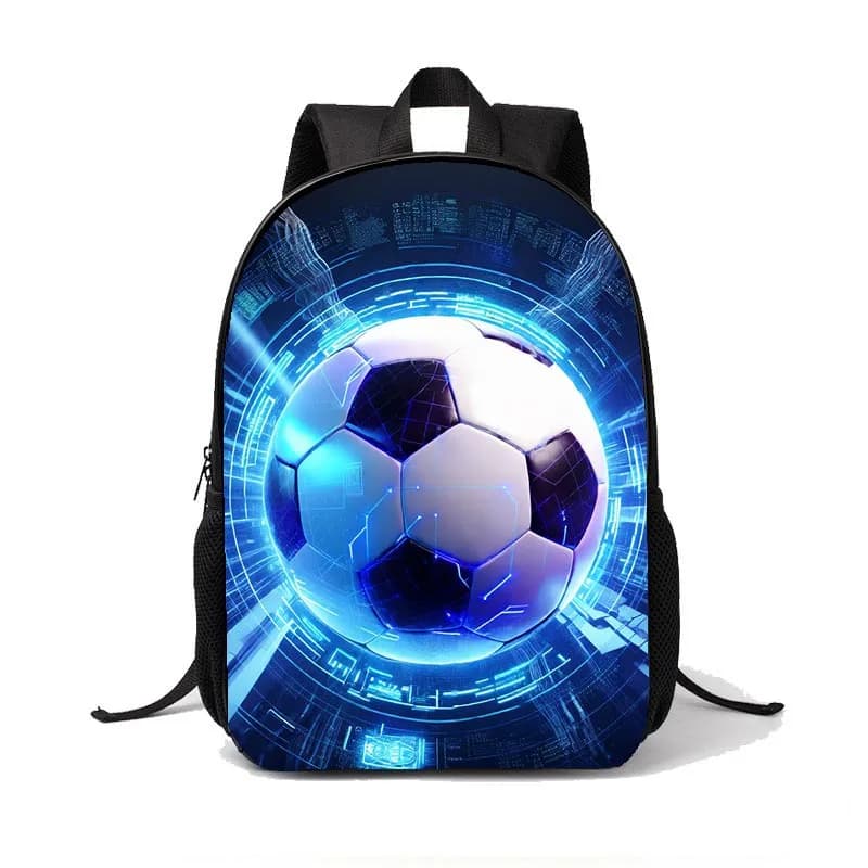 New Football Primary School Student Backpack 1-3 Grades Reduced Burden Backpack Fashion Trend Backpack for Boys and Girls