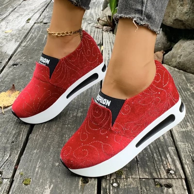 New Women's Sneakers Womens Vulcanized Shoes PU Leather Waterproof Platform Women Shoes Slip-on Loafers
