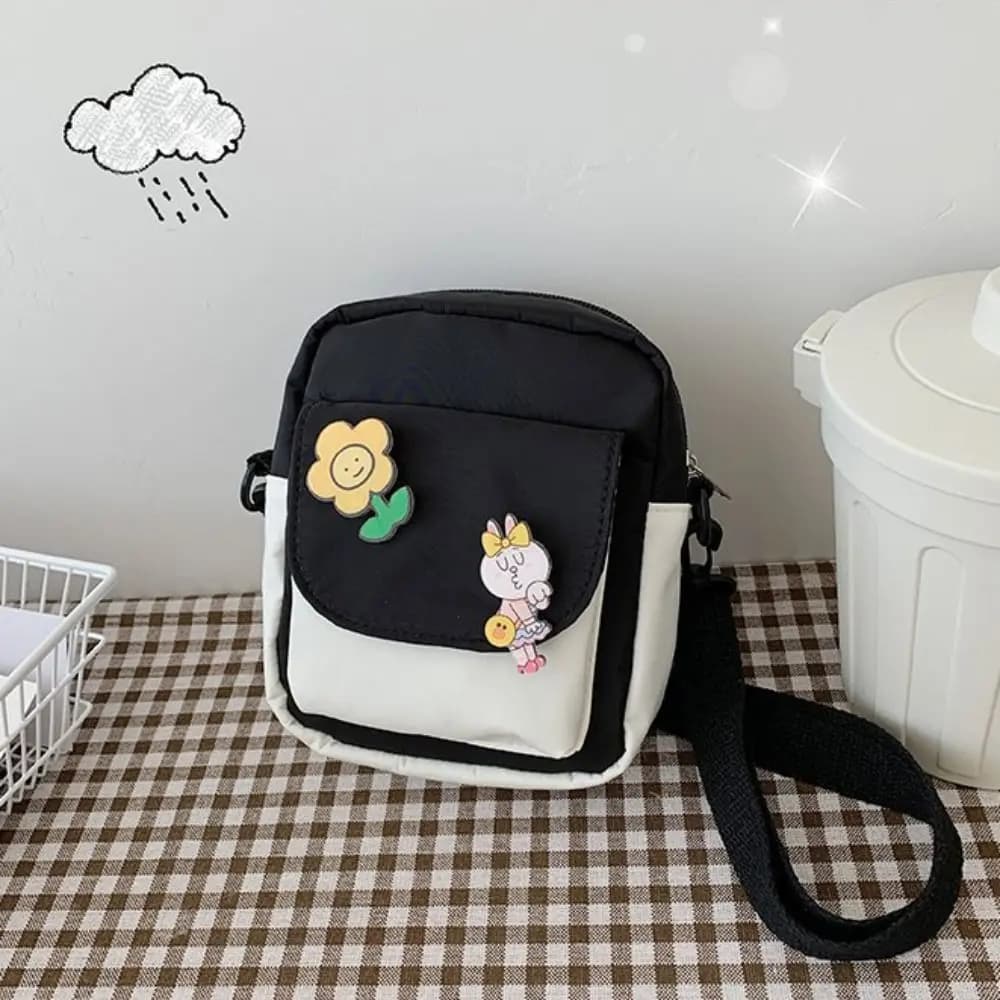 Girls Crossbody Purse Cute Crossbody Bag Nylon Little Purses Mini Shoulder Bags Wallets for Girls
