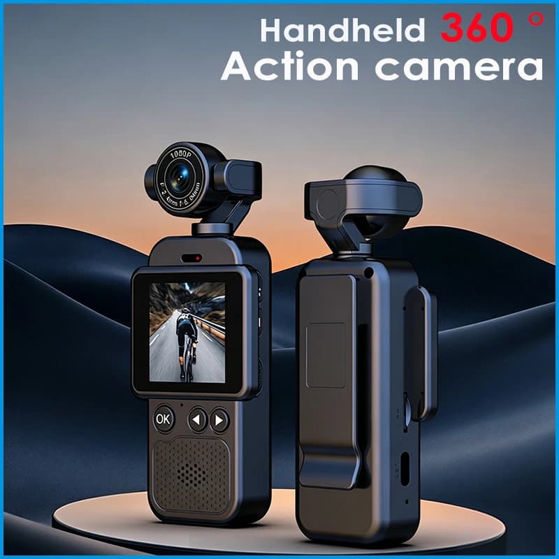 360 ° Action Camera Handheld Panoramic Shooting Sports Camera Hanging On Chest Wifi Vlog Cycling Travel Bicycle Recorder