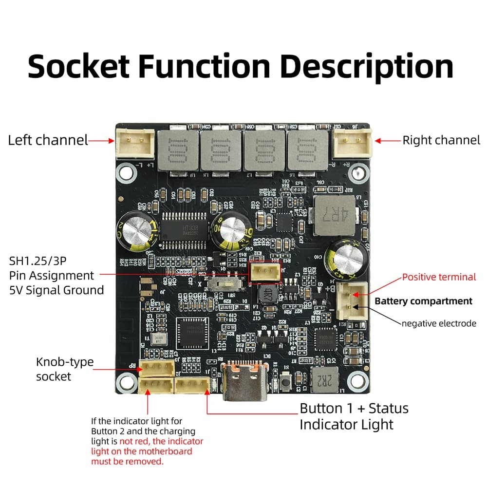 DC 6.6V-8.4V 2 x 25W Amplifier Board HiFi Power Amplifiers Digital Sound Amplificador Stereo Audio Electronic Kit
