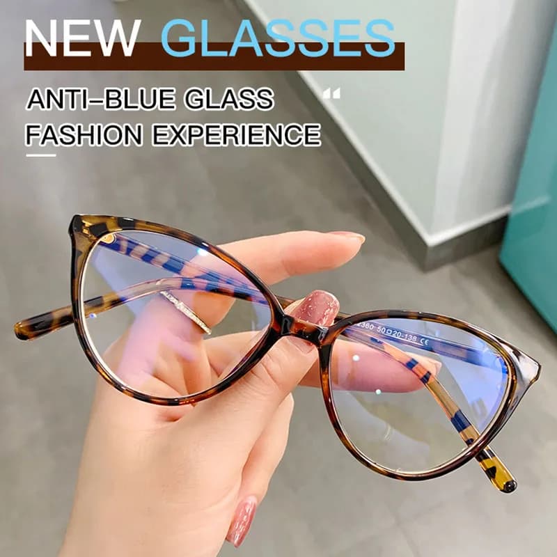 Women's Blue Light Glasses 2023 Flexible Optical Prescription Eyewear Frame Female Computer Eyeglasses Ladies UV400