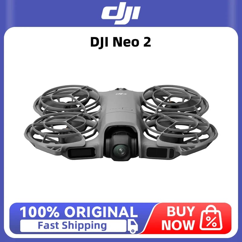 DJI Neo 2 Follow Me Camera Drone 4K High-Quality Imaging Lightweight, Portable Design With Full-Coverage Propeller Guards