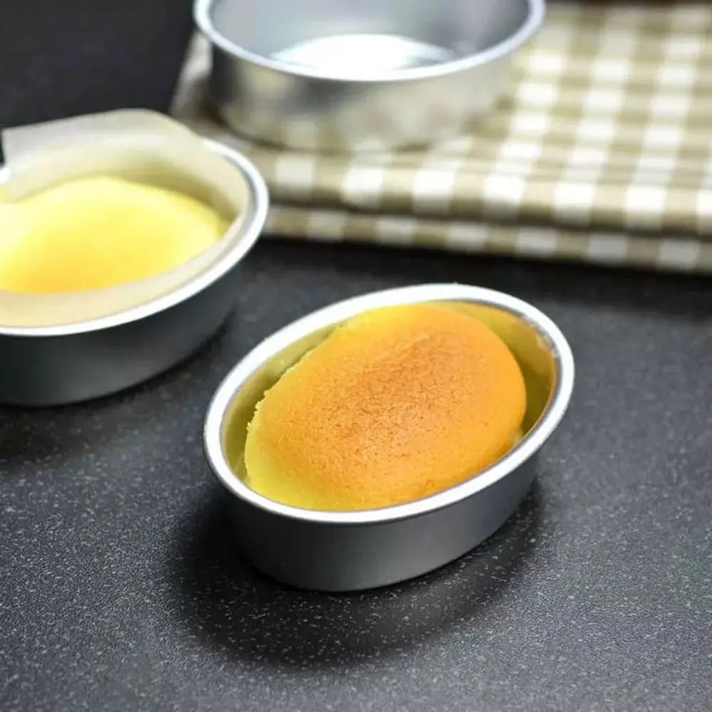 Easy Non-stick Bakeware Aluminum Alloy Oval Shape Cake Mold Baking Accessories Homemade Bread