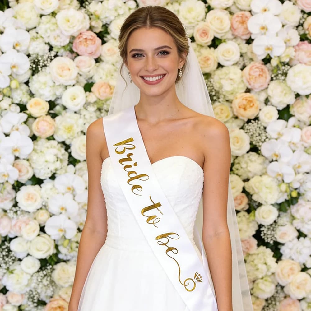 Bride To Be Sash Bachelorette Party Accessories Bridal Shower Exquisite Gift Wedding Day Supplies Engagement Party Decoration