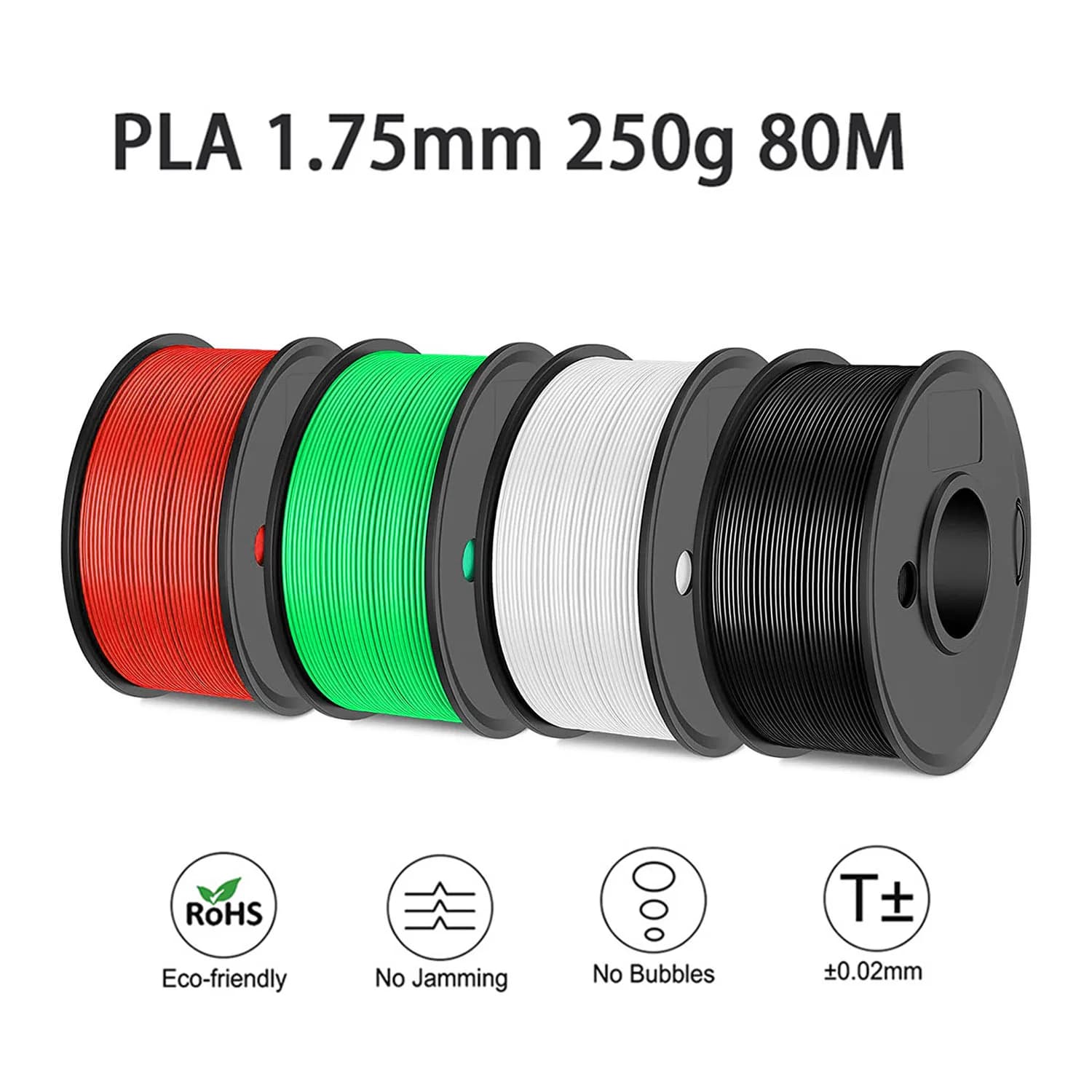 Easythreed 3D Printing Filament PLA 250g Length 80M Diameter 1.75mm FDM Printer Material
